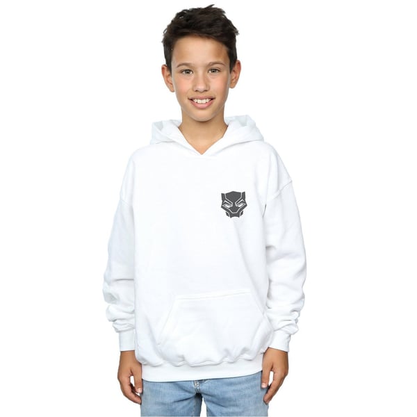 Marvel Boys Black Panther Black On Black Chest Print Hoodie