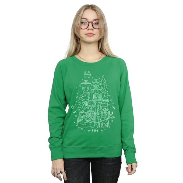 Star Wars Womens/Ladies Empire Christmas Sweatshirt
