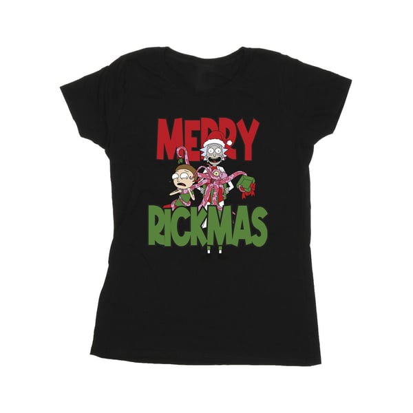 Rick And Morty Womens/Ladies Merry Rickmas Cotton T-Shirt