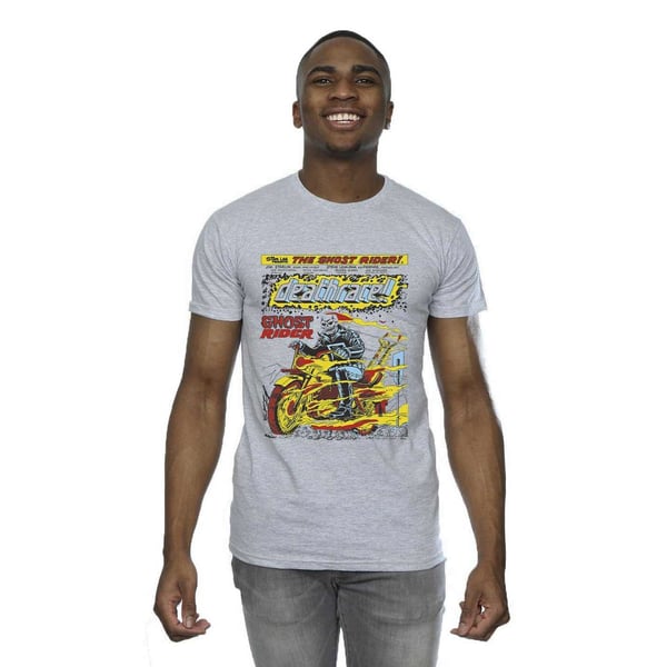 Marvel Mens Ghost Rider Chest Deathrace T-Shirt