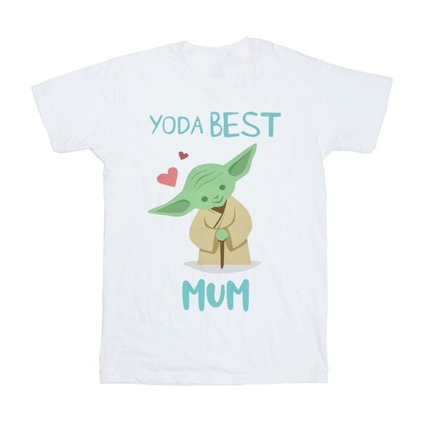 Star Wars Girls Yoda Best Mum Cotton T-Shirt