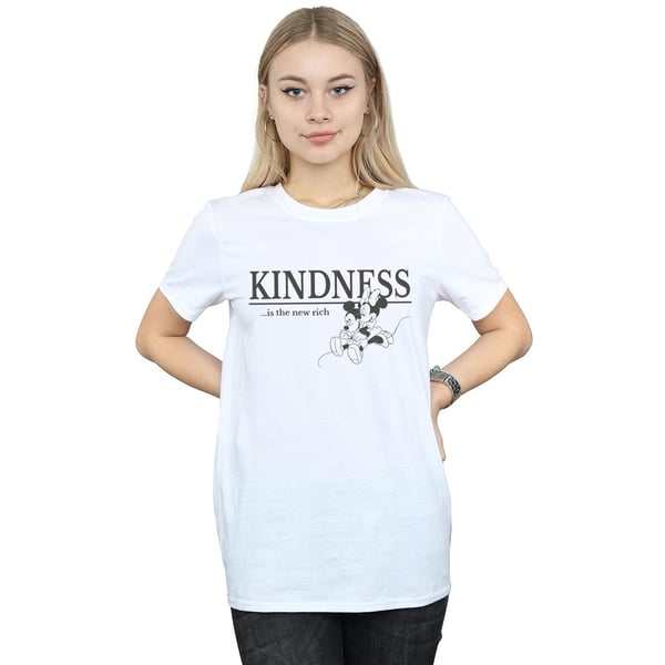Disney Womens/Ladies Minnie Mouse Kindness Is Rich Cotton Boyfriend T-Shirt