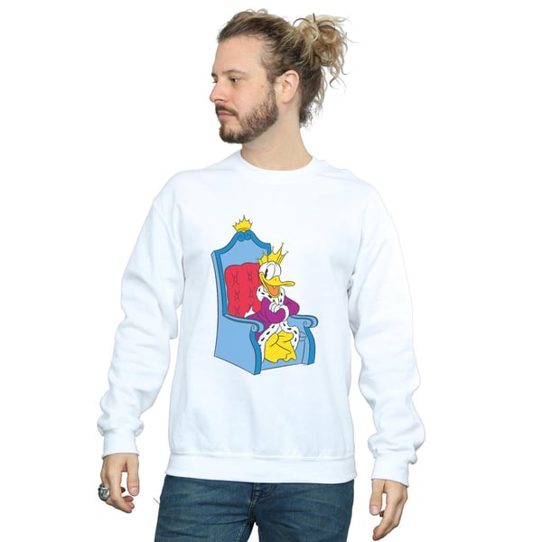 Disney Mens Donald Duck King Donald Sweatshirt