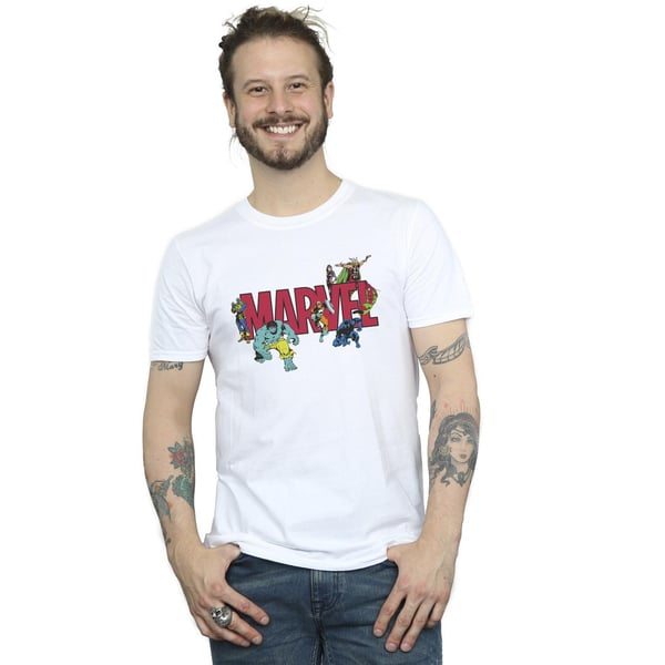 Marvel Miesten Sarjakuvahahmot T-paita