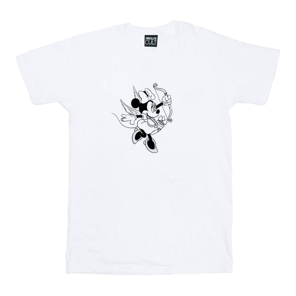 Disney Womens/Ladies Minnie Mouse Love Cherub Cotton Boyfriend T-Shirt