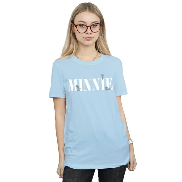 Disney Womens/Ladies Minnie Mouse Silhouette Cotton Boyfriend T-Shirt