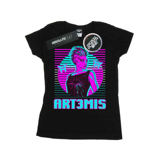 Ready Player One naisten/naisten Neon Art3mis puuvillainen T-paita