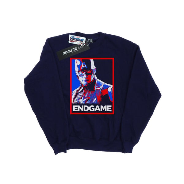 Marvel Womens/Ladies Avengers Endgame Captain America Poster Sweatshirt