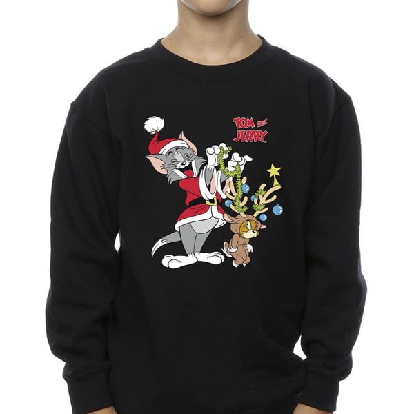 Tom & Jerry Boys Christmas Reindeer Sweatshirt
