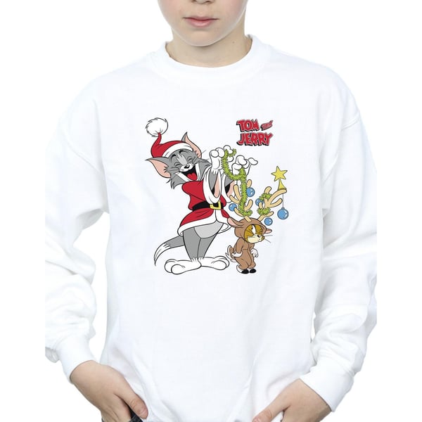 Tom & Jerry Boys Christmas Reindeer Sweatshirt