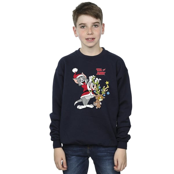Tom & Jerry Boys Christmas Reindeer Sweatshirt