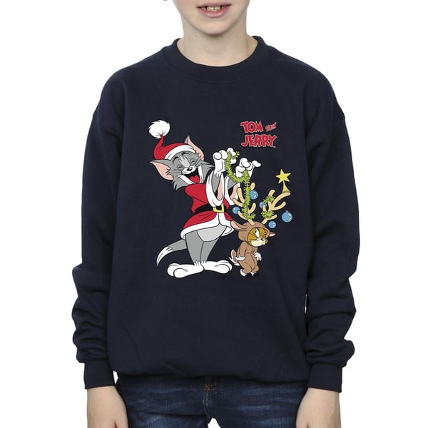 Tom & Jerry Boys Christmas Reindeer Sweatshirt