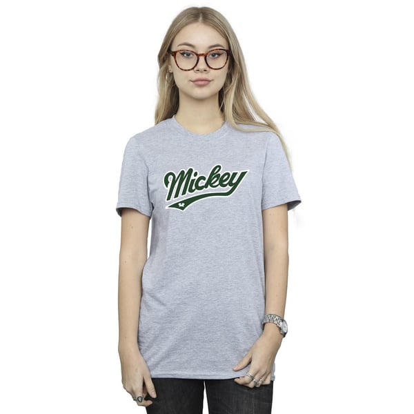 Disney Womens/Ladies Mickey Mouse Bold Cotton Boyfriend T-Shirt