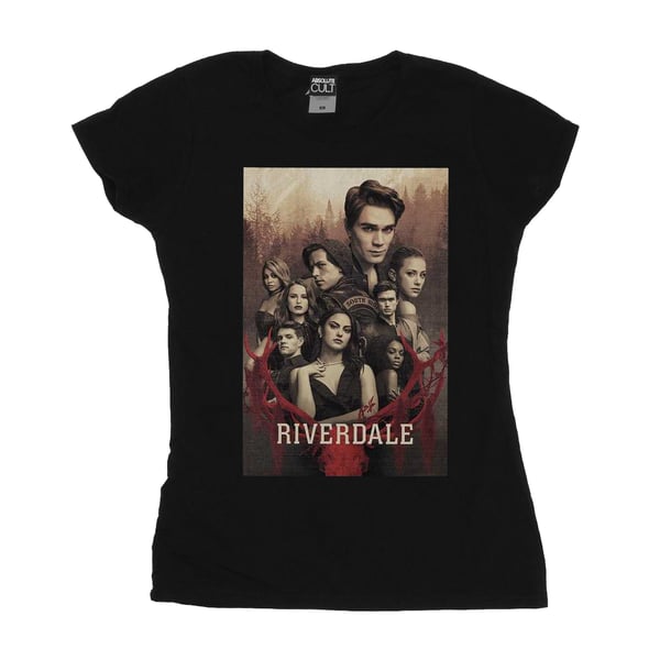 Riverdale Womens/Ladies Stag Skull Cotton T-Shirt