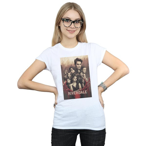 Riverdale Womens/Ladies Stag Skull Cotton T-Shirt
