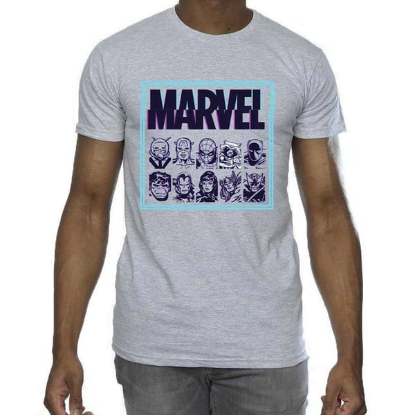 Marvel Mens Comics Glitch T-Shirt