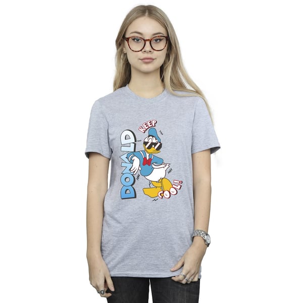 Disney Womens/Ladies Donald Duck Cool Cotton Boyfriend T-Shirt