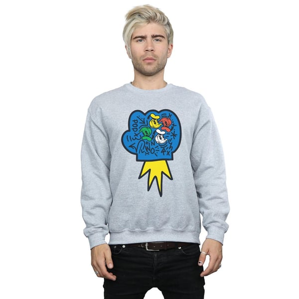 Disney Mens Donald Duck Pop Fist Sweatshirt
