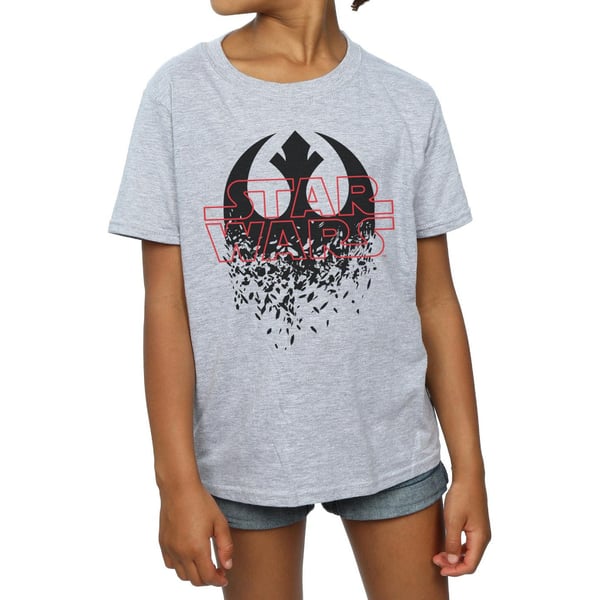 Star Wars Girls The Last Jedi Shattered Emblem Cotton T-Shirt