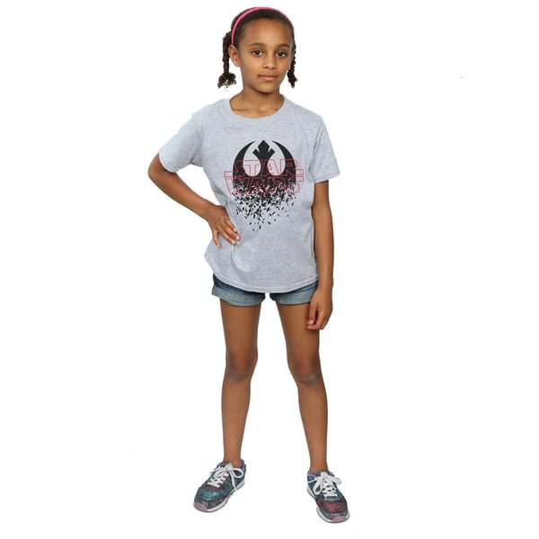 Star Wars Girls The Last Jedi Shattered Emblem Cotton T-Shirt