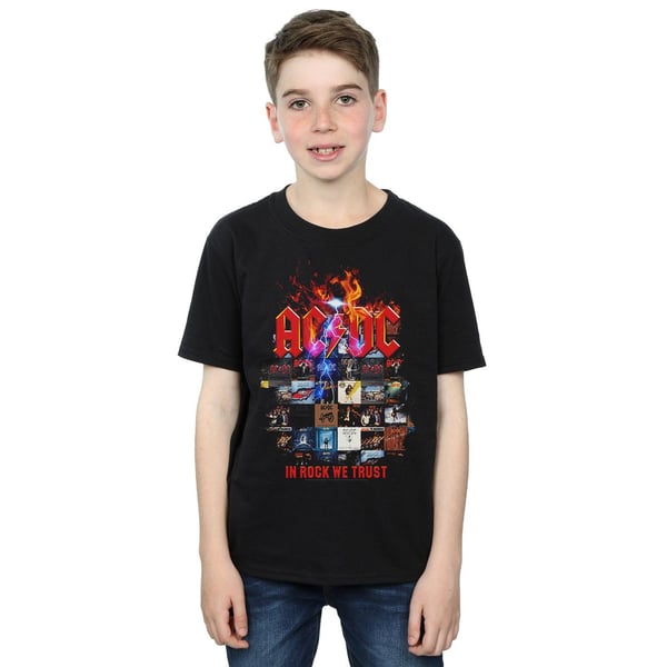 AC/DC Boys In Rock We Trust Album Cover T-Shirt