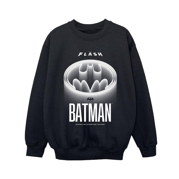 DC Comics Boys The Flash Batman White Logo Sweatshirt