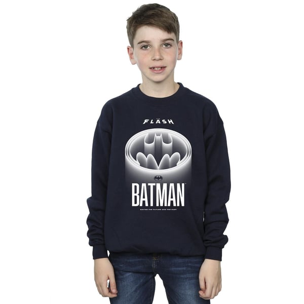 DC Comics Boys The Flash Batman Valkoinen Logo Collegepaita