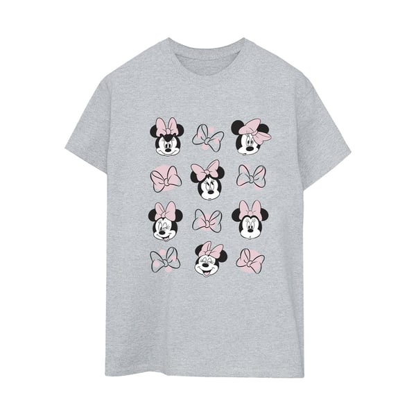 Disney Womens/Ladies Minnie Mouse Multiple Cotton Boyfriend T-Shirt