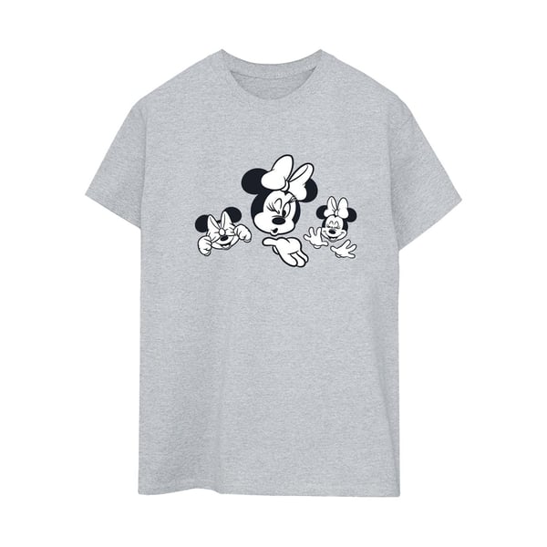 Disney Dam/Dam Minnie Mouse Three Faces T-shirt i bomull
