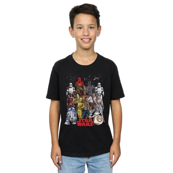 Star Wars Boys The Rise Of Skywalker Character Collage T-Shirt