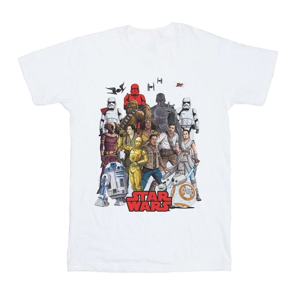 Star Wars Boys The Rise Of Skywalker Character Collage T-Shirt