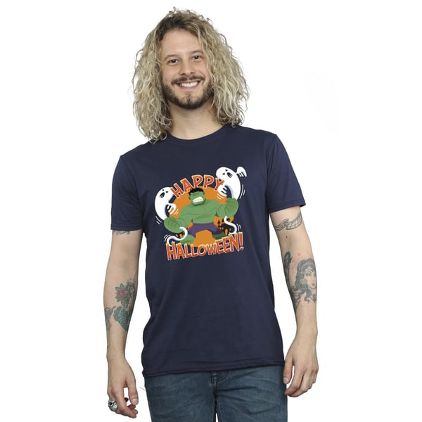 Marvel Mens Hulk Happy Halloween T-Shirt
