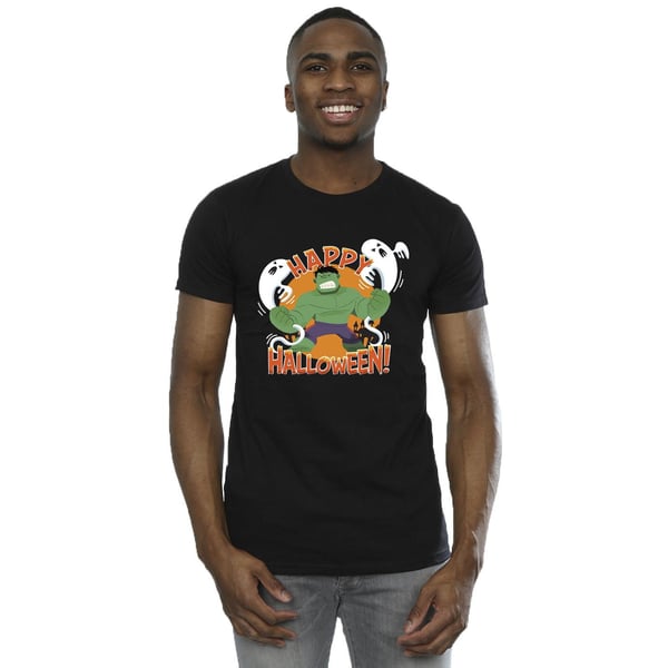 Marvel Mens Hulk Happy Halloween T-Shirt