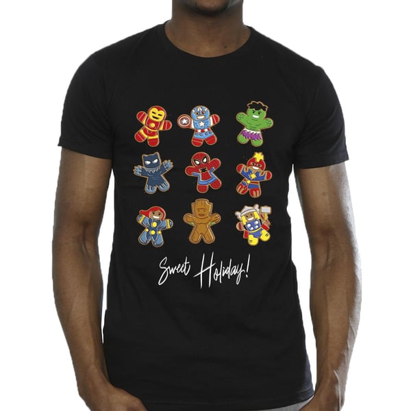 Marvel Mens Gingerbread Avengers T-Shirt