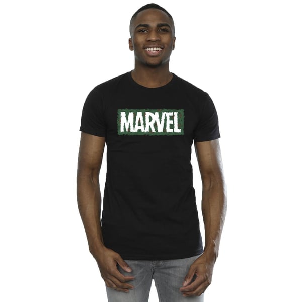 Marvel Mens Holly Logo T-Shirt