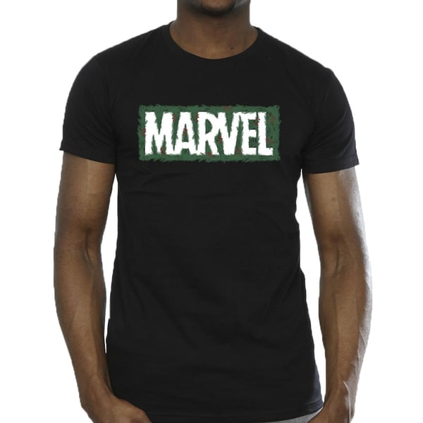 Marvel Mens Holly Logo T-Shirt