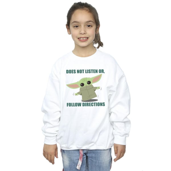 Star Wars Girls The Mandalorian Grogu Lyssnar Inte Tröja