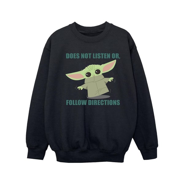 Star Wars Girls The Mandalorian Grogu Lyssnar Inte Tröja