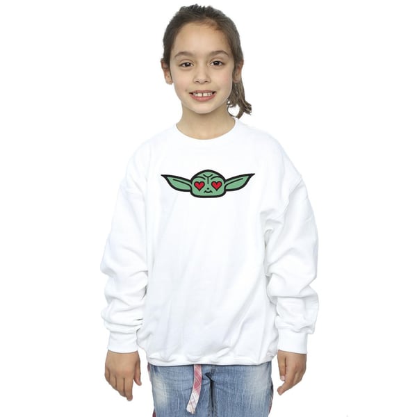 Star Wars Girls The Mandalorian Grogu Heart Eyes Sweatshirt