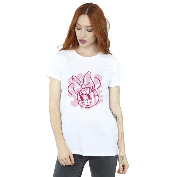 Disney Womens/Ladies Minnie Mouse Bold Style Cotton Boyfriend T-Shirt