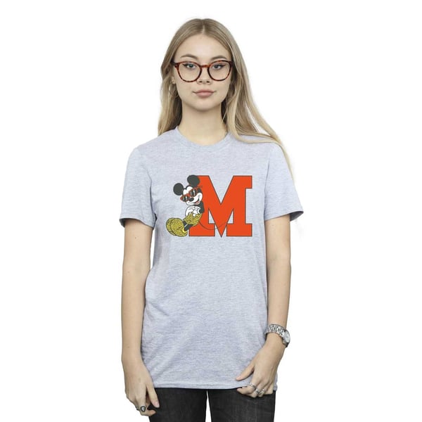 Disney Womens/Ladies Mickey Mouse Leopard Trousers Cotton Boyfriend T-Shirt