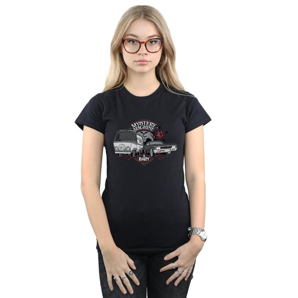 Scoobynatural Womens/Ladies Mystery Machine And Baby Cotton T-Shirt