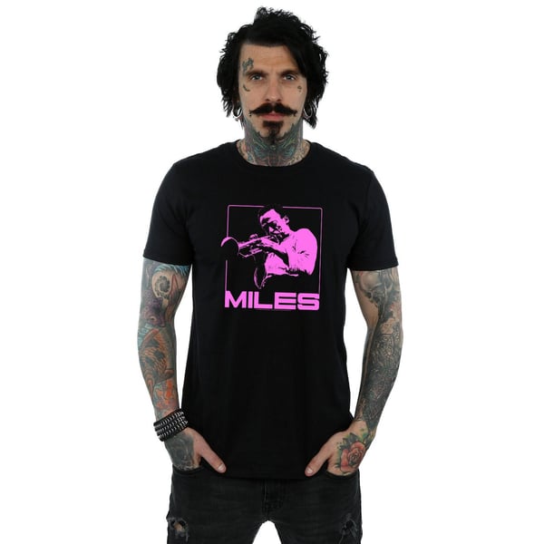 Miles Davis Mens Pink Square T-Shirt