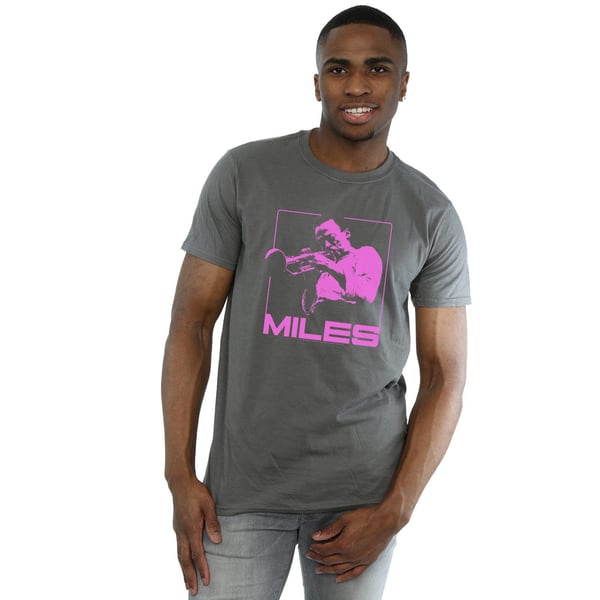 Miles Davis Mens Pink Square T-Shirt