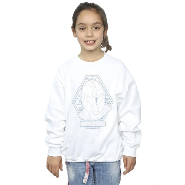 Star Wars Girls The Mandalorian Outline Helm Diamond -collegepaita