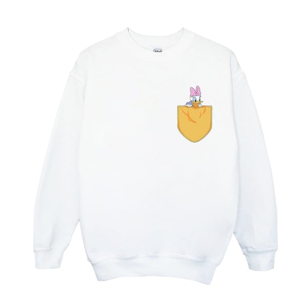 Disney Mens Daisy Duck Faux Pocket Sweatshirt