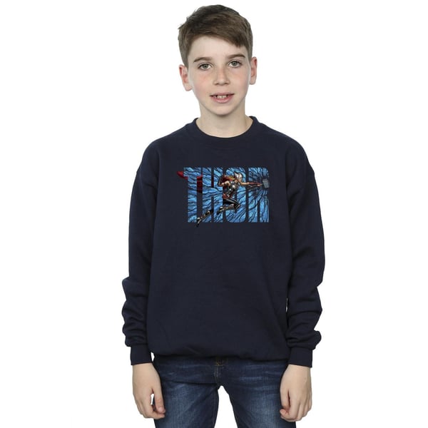 Marvel Boys Thor Love And Thunder Smash Sweatshirt