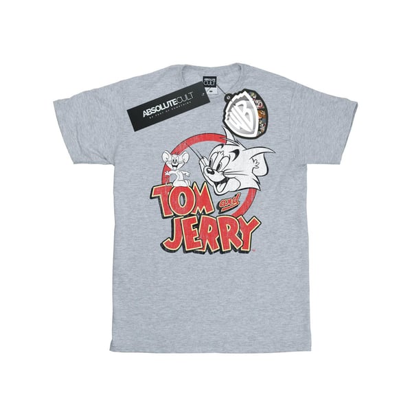 Tom And Jerry Boys Distressed Logo T-Shirt