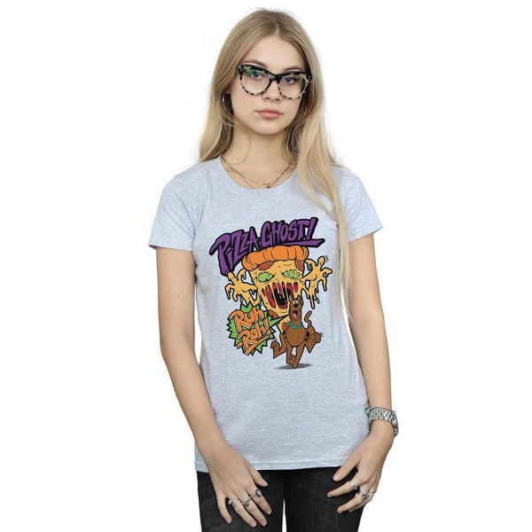 Scooby Doo Womens/Ladies Pizza Ghost Cotton T-Shirt