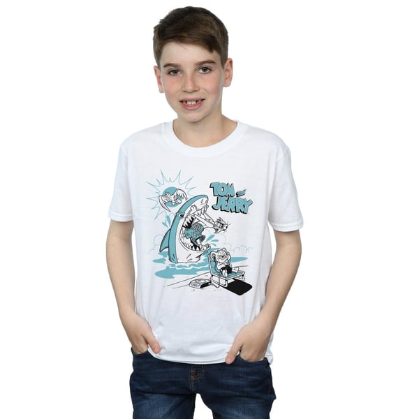 Tom And Jerry Boys Summer Shark T-Shirt